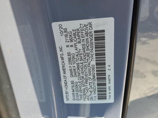 Photo 11 VIN: 1HGCV1F32MA010603 - HONDA ACCORD 