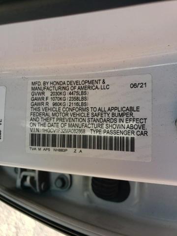 Photo 11 VIN: 1HGCV1F32MA082868 - HONDA ACCORD 