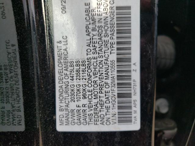 Photo 11 VIN: 1HGCV1F32MA110555 - HONDA ACCORD 