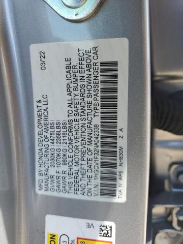 Photo 12 VIN: 1HGCV1F32NA042338 - HONDA ACCORD SPO 