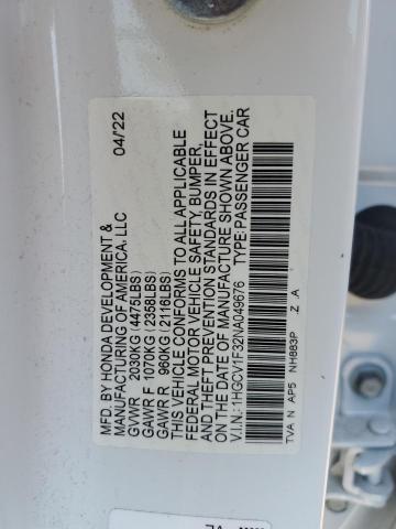 Photo 11 VIN: 1HGCV1F32NA049676 - HONDA ACCORD SPO 