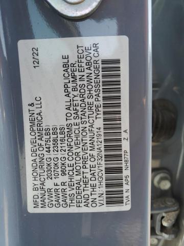 Photo 11 VIN: 1HGCV1F32NA121914 - HONDA ACCORD SPO 