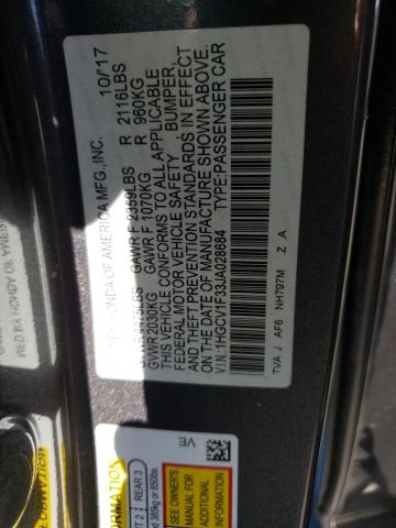 Photo 11 VIN: 1HGCV1F33JA028684 - HONDA ACCORD SPO 