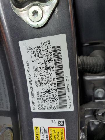 Photo 11 VIN: 1HGCV1F33JA051690 - HONDA ACCORD SPO 