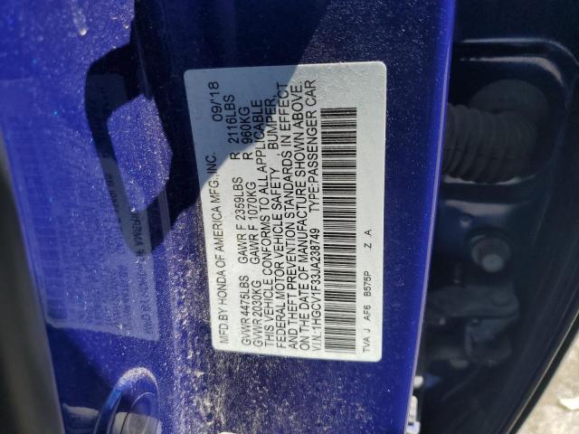 Photo 11 VIN: 1HGCV1F33JA238749 - HONDA ACCORD 