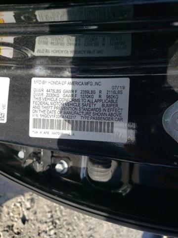 Photo 11 VIN: 1HGCV1F33KA142217 - HONDA ACCORD SPO 