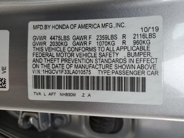 Photo 9 VIN: 1HGCV1F33LA010575 - HONDA ACCORD SPO 