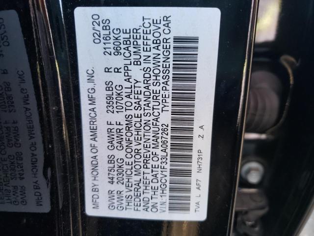 Photo 9 VIN: 1HGCV1F33LA067262 - HONDA ACCORD SPO 