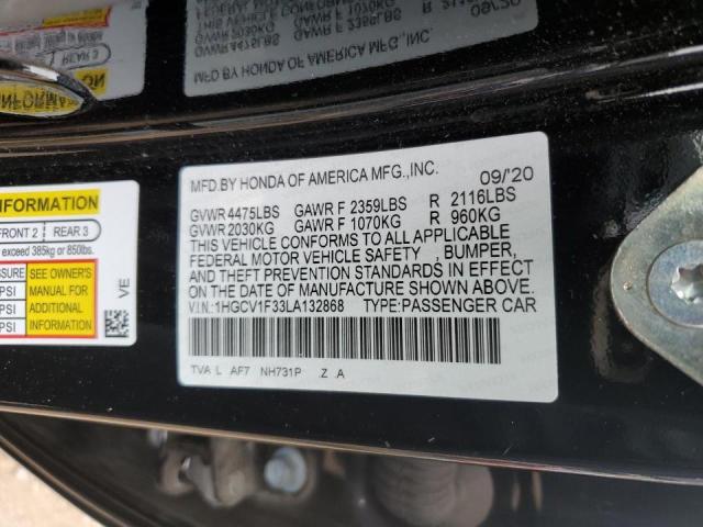 Photo 11 VIN: 1HGCV1F33LA132868 - HONDA ACCORD SPO 