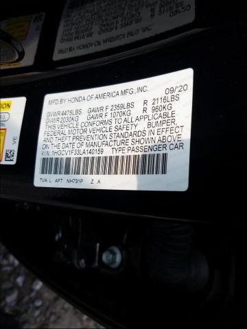 Photo 9 VIN: 1HGCV1F33LA140159 - HONDA ACCORD SPO 