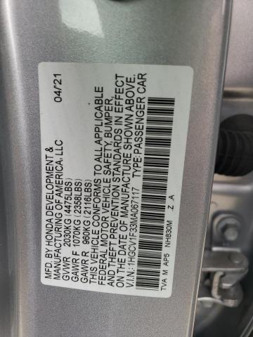 Photo 11 VIN: 1HGCV1F33MA067117 - HONDA ACCORD 