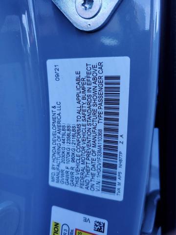 Photo 12 VIN: 1HGCV1F33MA110368 - HONDA ACCORD 