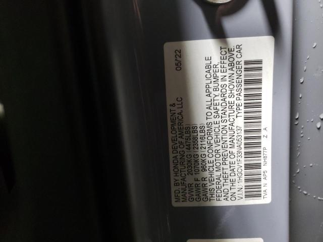 Photo 11 VIN: 1HGCV1F33NA053137 - HONDA ACCORD SPO 