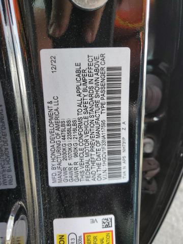 Photo 11 VIN: 1HGCV1F33NA117595 - HONDA ACCORD 