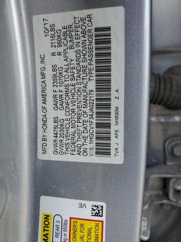 Photo 11 VIN: 1HGCV1F34JA022179 - HONDA ACCORD SPO 