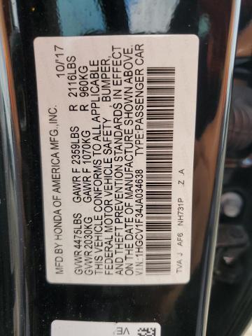 Photo 11 VIN: 1HGCV1F34JA034638 - HONDA ACCORD 