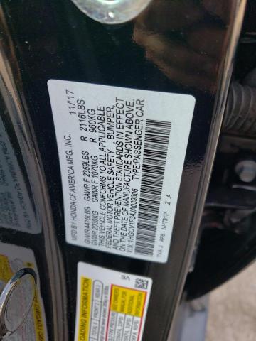 Photo 11 VIN: 1HGCV1F34JA039306 - HONDA ACCORD SPO 