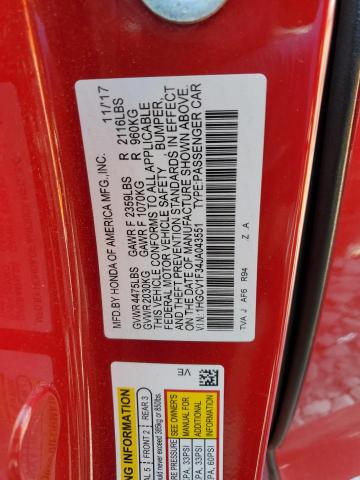 Photo 11 VIN: 1HGCV1F34JA043551 - HONDA ACCORD SPO 