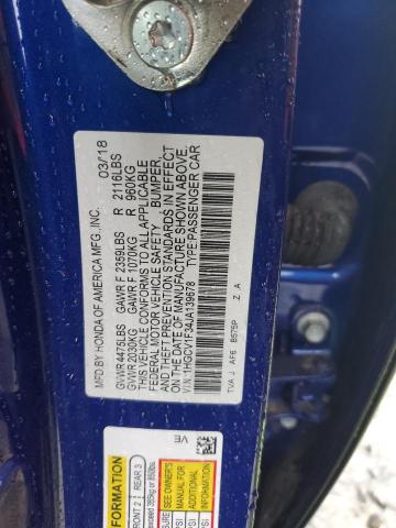 Photo 11 VIN: 1HGCV1F34JA139678 - HONDA ACCORD 