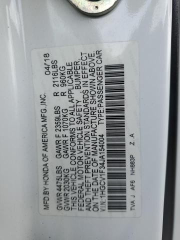 Photo 12 VIN: 1HGCV1F34JA154004 - HONDA ACCORD 