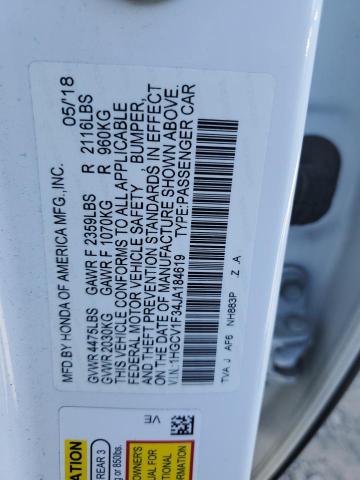 Photo 12 VIN: 1HGCV1F34JA184619 - HONDA ACCORD SPO 