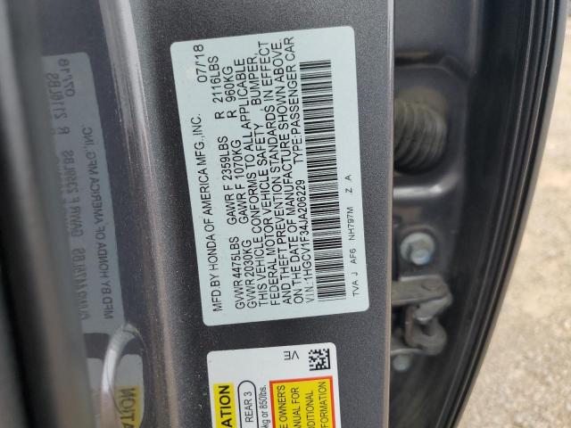 Photo 11 VIN: 1HGCV1F34JA206229 - HONDA ACCORD 