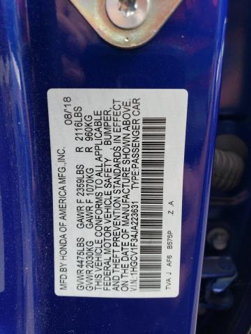 Photo 11 VIN: 1HGCV1F34JA223631 - HONDA ACCORD 