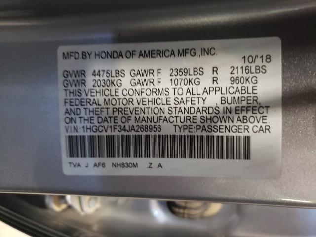 Photo 9 VIN: 1HGCV1F34JA268956 - HONDA ACCORD SPO 