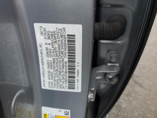 Photo 11 VIN: 1HGCV1F34KA126141 - HONDA ACCORD SPO 