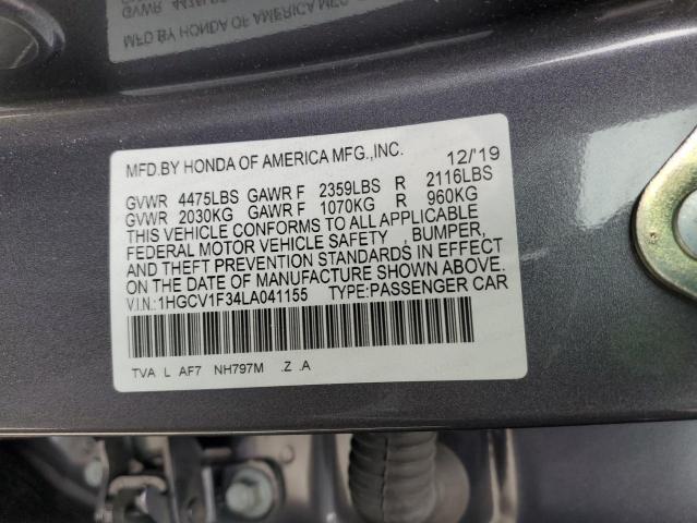 Photo 11 VIN: 1HGCV1F34LA041155 - HONDA ACCORD SPO 