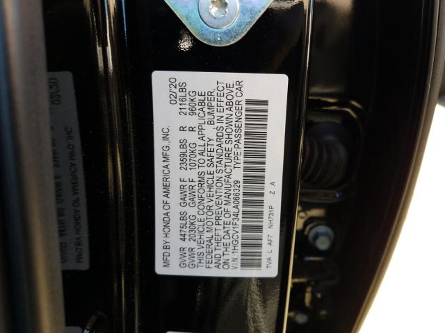 Photo 9 VIN: 1HGCV1F34LA066329 - HONDA ACCORD SPO 