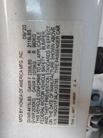 Photo 11 VIN: 1HGCV1F34LA133785 - HONDA ACCORD SPO 