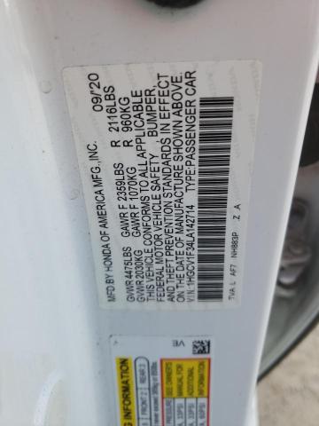 Photo 11 VIN: 1HGCV1F34LA142714 - HONDA ACCORD SPO 