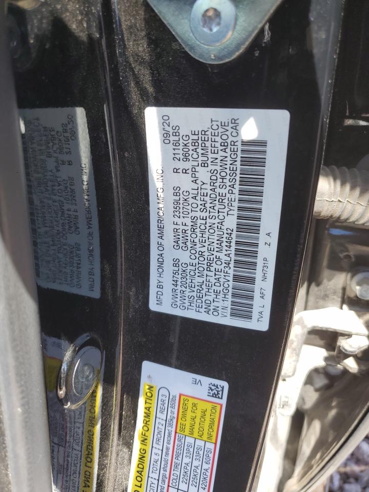 Photo 11 VIN: 1HGCV1F34LA144642 - HONDA ACCORD 