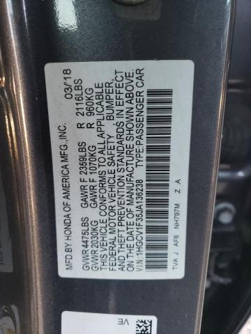 Photo 11 VIN: 1HGCV1F35JA136238 - HONDA ACCORD 