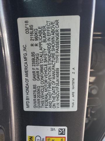 Photo 11 VIN: 1HGCV1F35JA145859 - HONDA ACCORD SPO 