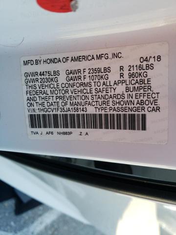 Photo 11 VIN: 1HGCV1F35JA158143 - HONDA ACCORD SPO 