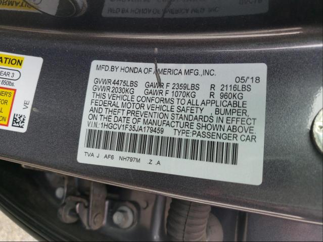 Photo 9 VIN: 1HGCV1F35JA179459 - HONDA ACCORD SPO 