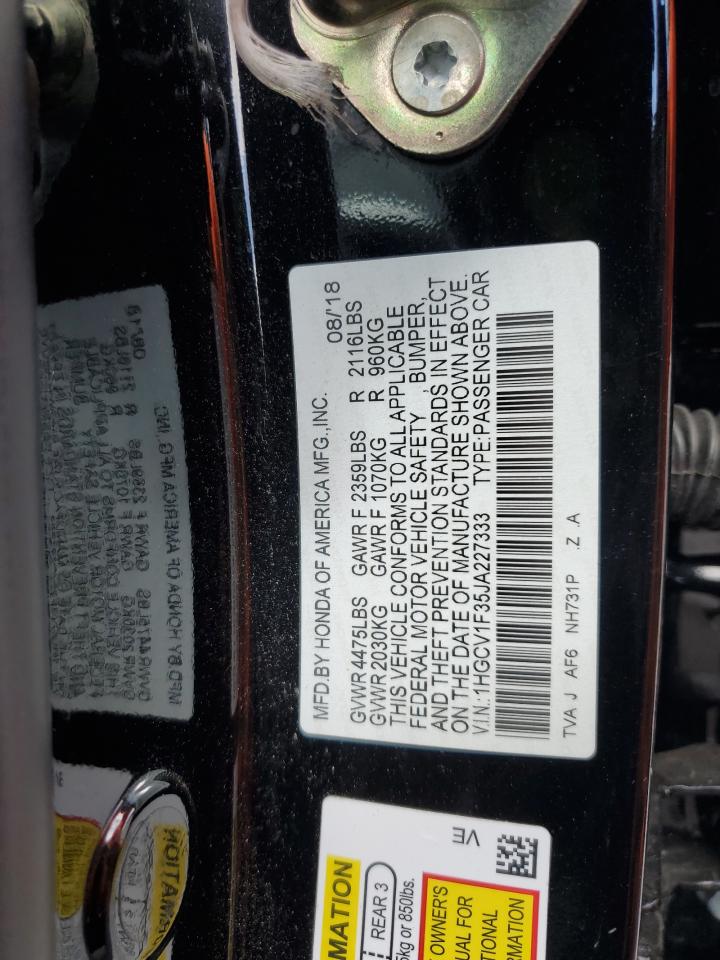 Photo 11 VIN: 1HGCV1F35JA227333 - HONDA ACCORD 