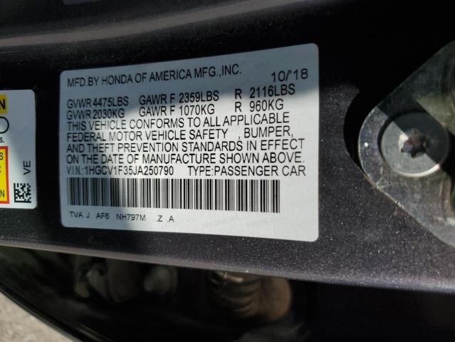 Photo 11 VIN: 1HGCV1F35JA250790 - HONDA ACCORD SPO 