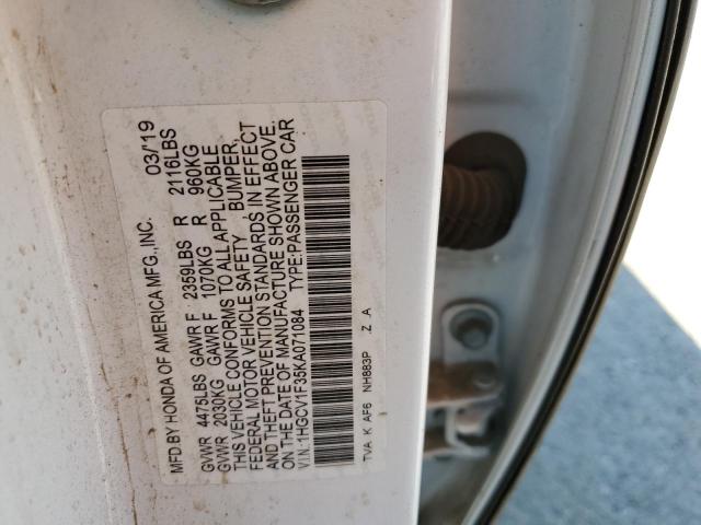 Photo 9 VIN: 1HGCV1F35KA071084 - HONDA ACCORD SPO 