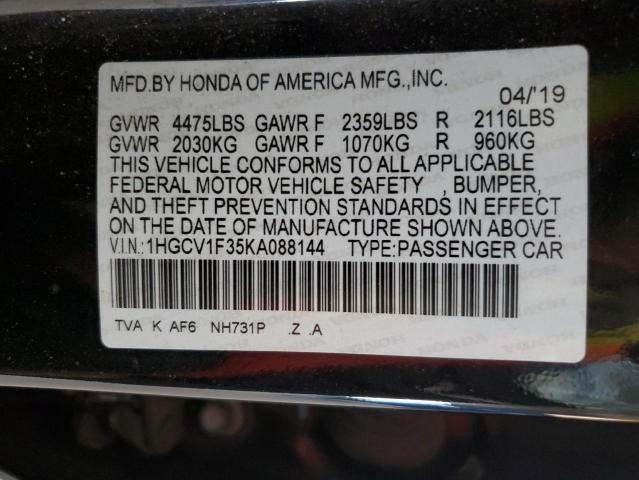 Photo 11 VIN: 1HGCV1F35KA088144 - HONDA ACCORD 