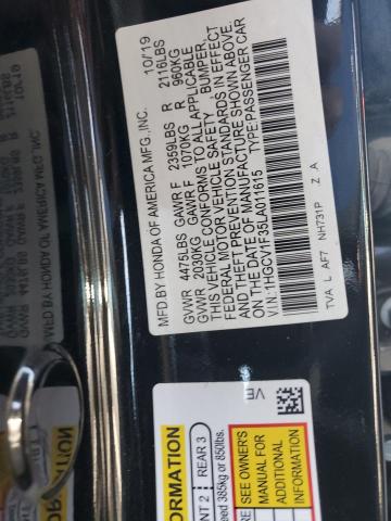 Photo 11 VIN: 1HGCV1F35LA011615 - HONDA ACCORD SPO 