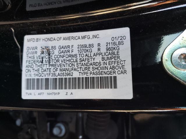 Photo 11 VIN: 1HGCV1F35LA053962 - HONDA ACCORD 