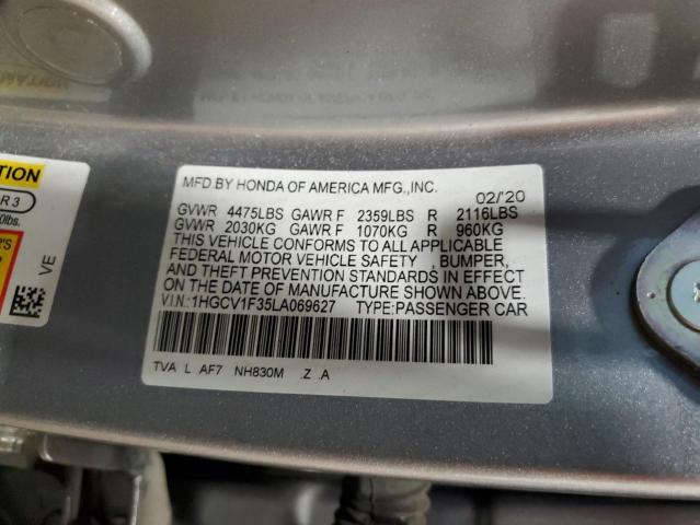 Photo 11 VIN: 1HGCV1F35LA069627 - HONDA ACCORD SPO 