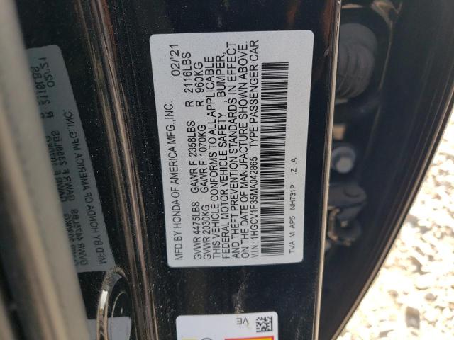 Photo 11 VIN: 1HGCV1F35MA042865 - HONDA ACCORD SPO 