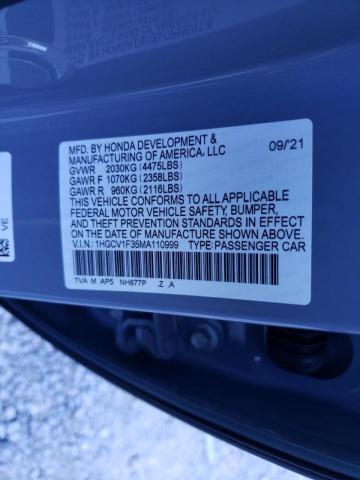 Photo 9 VIN: 1HGCV1F35MA110999 - HONDA ACCORD SPO 