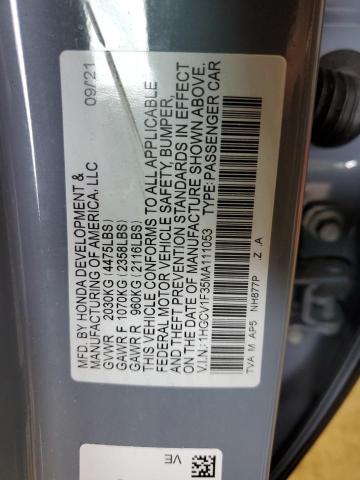 Photo 9 VIN: 1HGCV1F35MA111053 - HONDA ACCORD SPO 