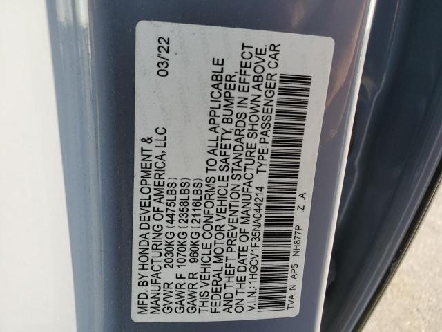 Photo 12 VIN: 1HGCV1F35NA044214 - HONDA ACCORD 