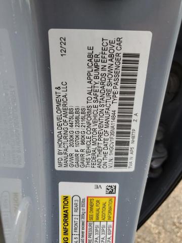 Photo 12 VIN: 1HGCV1F35NA114844 - HONDA ACCORD SPO 